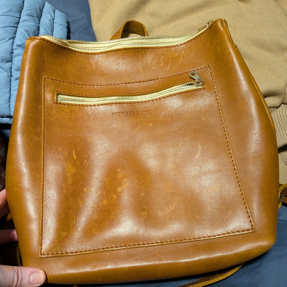Portland Leather Brown Backpack